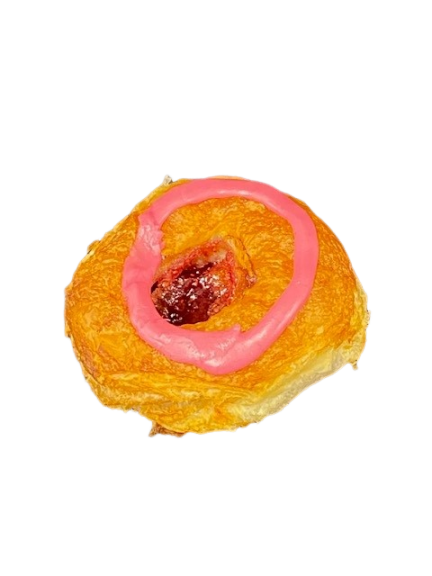 Fastelavnsbolle m/hindbær